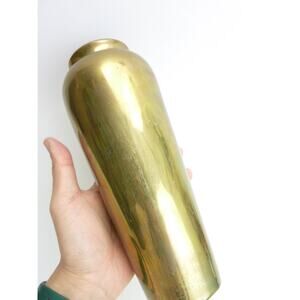 Vintage Brass Flower Floral Decorative Vase